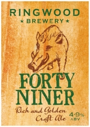 Browar Ringwood (2019): Forty Niner - Rich And Golden Craft Ale