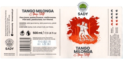 Browar Sady (2022) Tango Milonga - Hazy India Pale Ale