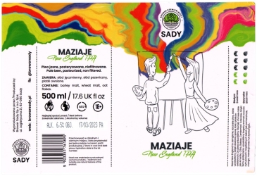 Browar Sady (2022): Maziaje - New England India Pale Ale