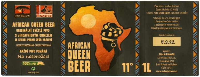 Browar Safari (2022): African Queen Beer - Svetly Lezak