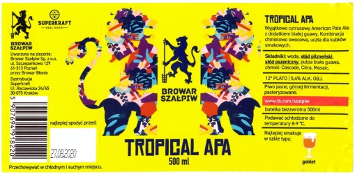 Browar Szałpiw (2019): Tropical American Pale Ale