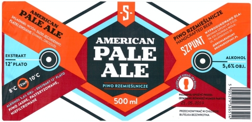 Browar Szpunt (2018): American Pale Ale