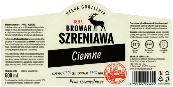 Browar Szreniawa (2021) Ciemne 14%