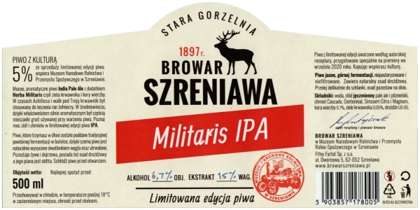 Browar Szreniawa (2021): Militaris - India Pale Ale