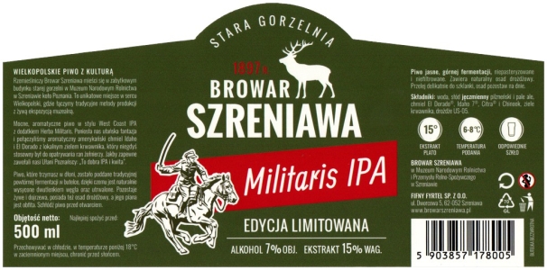 Browar Szreniawa (2021): Militaris - India Pale Ale (Edycja Limitowana)