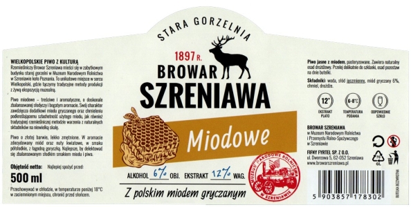 Browar Szreniawa (2021): Miodowe