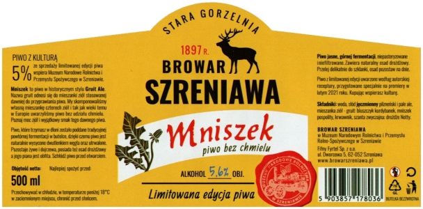 Browar Szreniawa (2021): Mniszek - Piwo Bez Chmielu