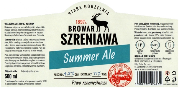 Browar Szreniawa (2021): Summer Ale 11%