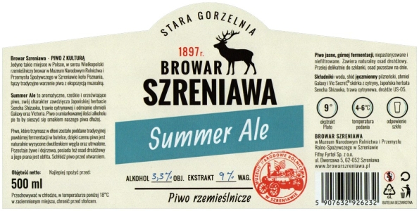 Browar Szreniawa (2021): Summer Ale 9%