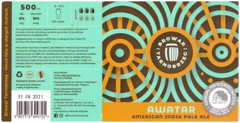 Browar Tarnobrzeg (2021): Awatar - American India Pale Ale