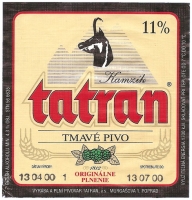 Browar Tatran (2000): 11% - Tmave Pivo