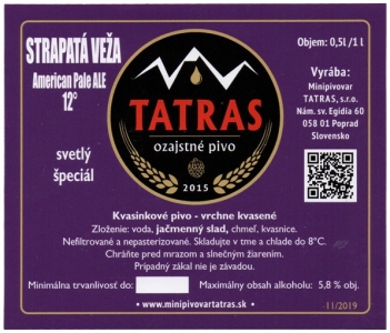 Browar Tatras 2022 12 Strapata Veza American Pale Ale