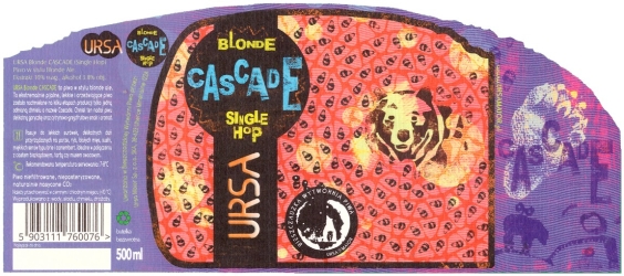 Browar Ursa (2020): Blonde - Cascade Single Hop Blonde Ale