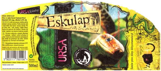 Browar Ursa (2020): Eskulap - Sweet Oatmeal Stout