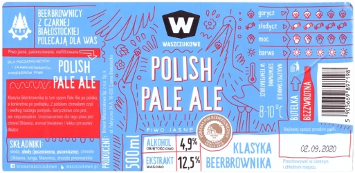 Browar Waszczukowe (2019): Polish Pale Ale, Piwo Jasne