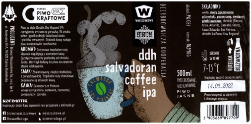 Browar Waszczukowe (2022): DDH Salvadoran Coffee - India Pale Ale