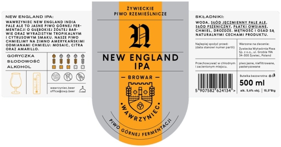 Browar Wawrzyniec 2022 02 New England India Pale Ale