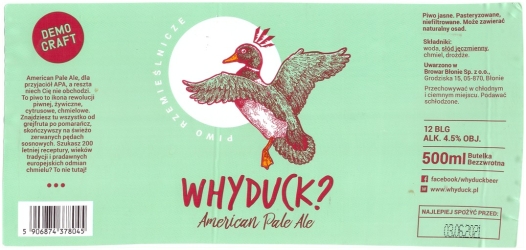 Browar Whyduck (2021): American Pale Ale