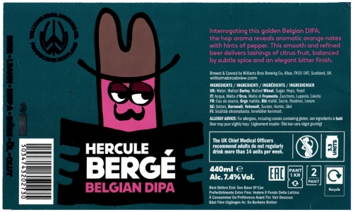 Browar Wiliams Bros (2022): Hercule Berge - Belgian Double India Pale Ale