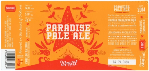 Browar Wrężel (2017): Paradise, Pale Ale