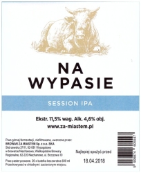 Browar za Miastem (2017): Na Wypasie, Session India Pale Ale