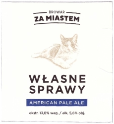 Browar Za Miastem (2020): Własne Sprawy, American Pale Ale