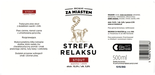 Browar Za Miastem (2022): Strefa Relaksu - Stout