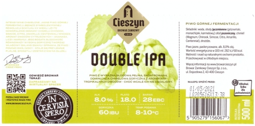 Browar Zamkowy Cieszyn (2020): Double India Pale Ale