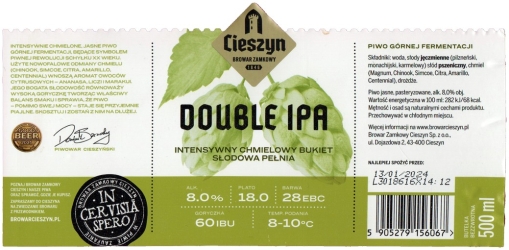 Browar Zamkowy Cieszyn Double India Pale Ale