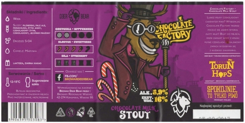 Browar Deer Bear (2017): Chocolate Factory Chocolate Milk Stout