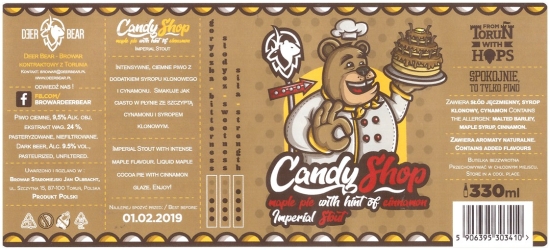 Browar Deer Bear 2020 Candy Shop Maple Pie With Hint Of Cinnamon Imperial Stout