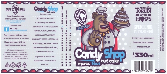 Browar Deer Bear 2020 Candy Shop Nut Cake