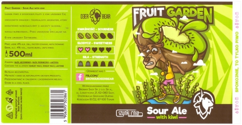 Browar Deer Bear 2020 Fruit Garden Sour Ale With Kiwi
