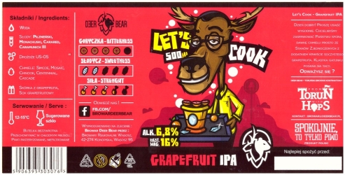 Browar Deer Bear 2020 Lets Cook Grapefruit Ipa