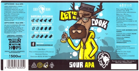 Browar Deer Bear 2020 Lets Cook Sour American Pale Ale