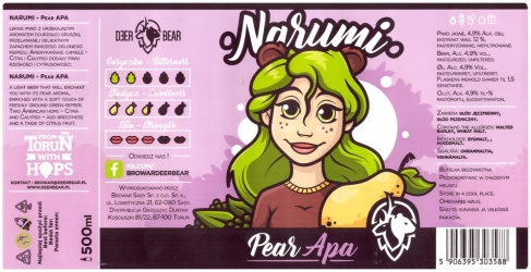 Browar Deer Bear 2020 Narumi Pear American Pale Ale