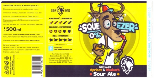 Browar Deer Bear 2020 Squeezer Apricot And Rhubars Sour Ale