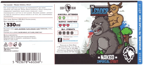 Browar Deer Bear 2020 The Leader Naked Imperial Stout