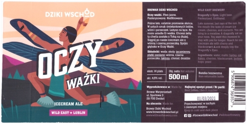 Browar Dziki Wschód (2020): Oczy Ważki, Icecream Ale