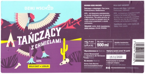 Browar Dziki Wschód (2020): Tańczący z chmielami, American India Pale Ale