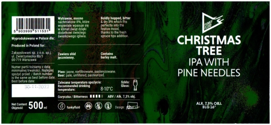 Browar Funky Fluid (2022): Christmas Tree - India Pale Ale Pine Needles