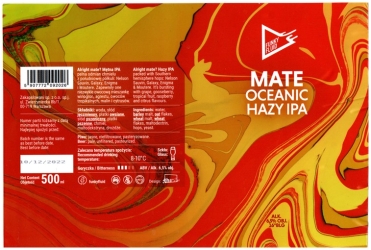 Browar Funky Fluid (2022): Mate - Oceanic Hazy India Pale Ale