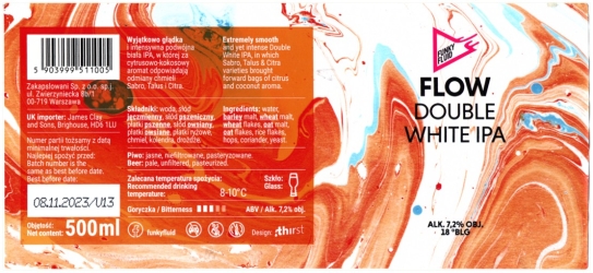 Browar Funky Fluid 2023 01 Flow Double India Pale Ale