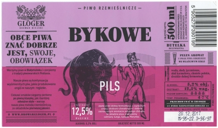 Browar Gloger (2017): Bykowe, Pils