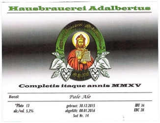 Hausbrauerei Adalbertus: Pale Ale