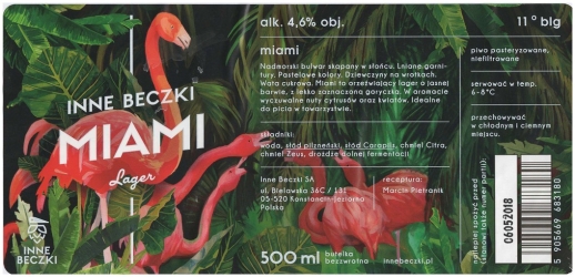 Browar Inne Beczki (2017): Miami - Lager