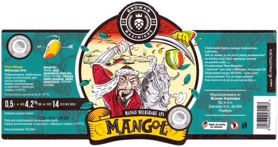 Browar Kazimierz (2020): Mangoł Mango Milkshake Americna Pale Ale