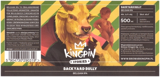 Browar Kingpin (2018): Dackyard Bully - Belgian India Pale Ale