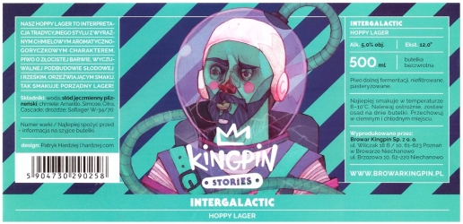 Browar Kingpin (2018): Intergalactic - Hoppy Lager
