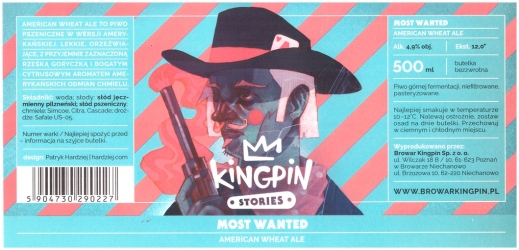 Browar Kingpin (2018): Most Wanted - American Wheat Ale